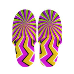 Colorful Dizzy Moving Optical Illusion Slippers