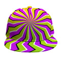 Colorful Dizzy Moving Optical Illusion Snapback Cap