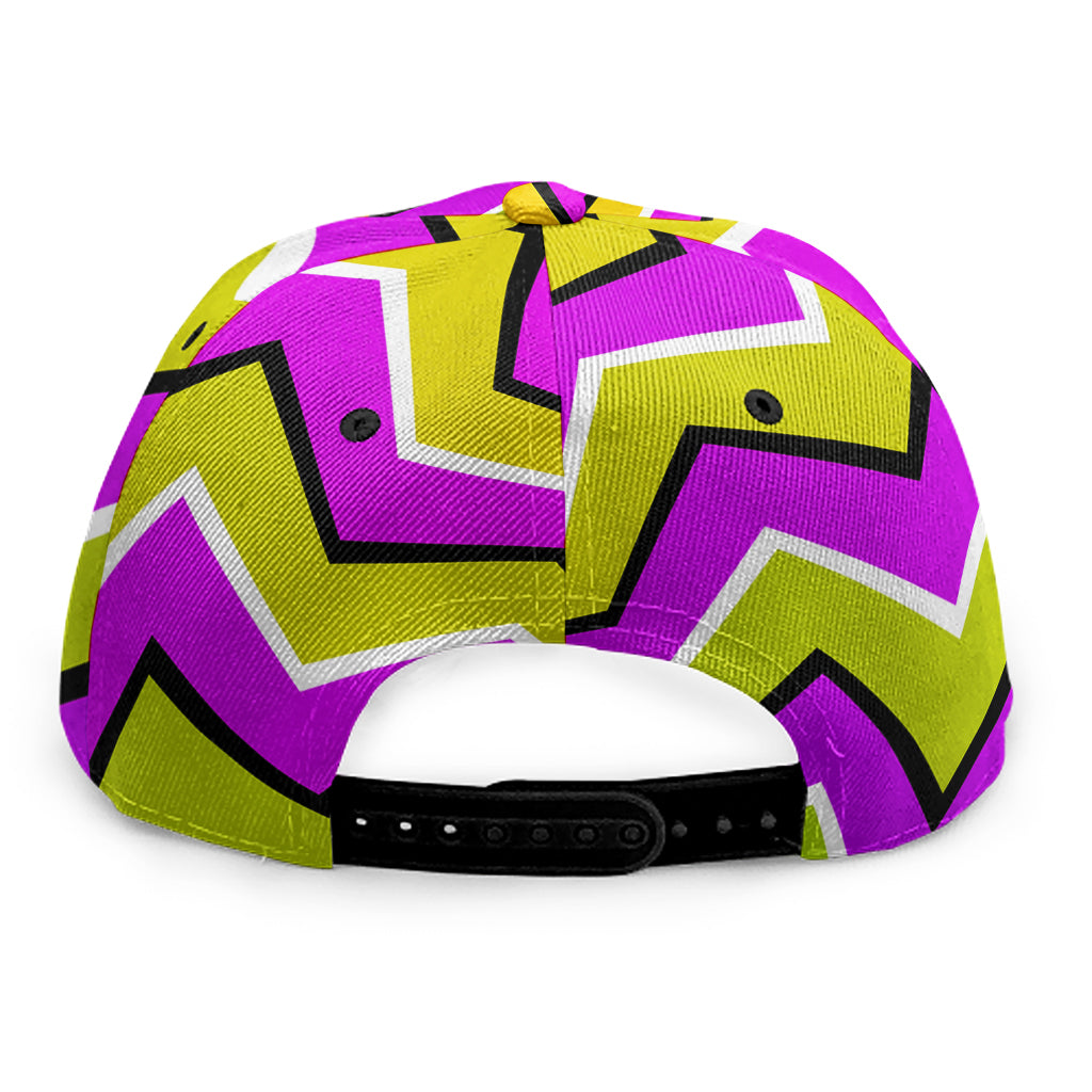 Colorful Dizzy Moving Optical Illusion Snapback Cap