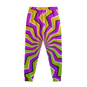 Colorful Dizzy Moving Optical Illusion Sweatpants