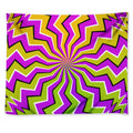 Colorful Dizzy Moving Optical Illusion Tapestry