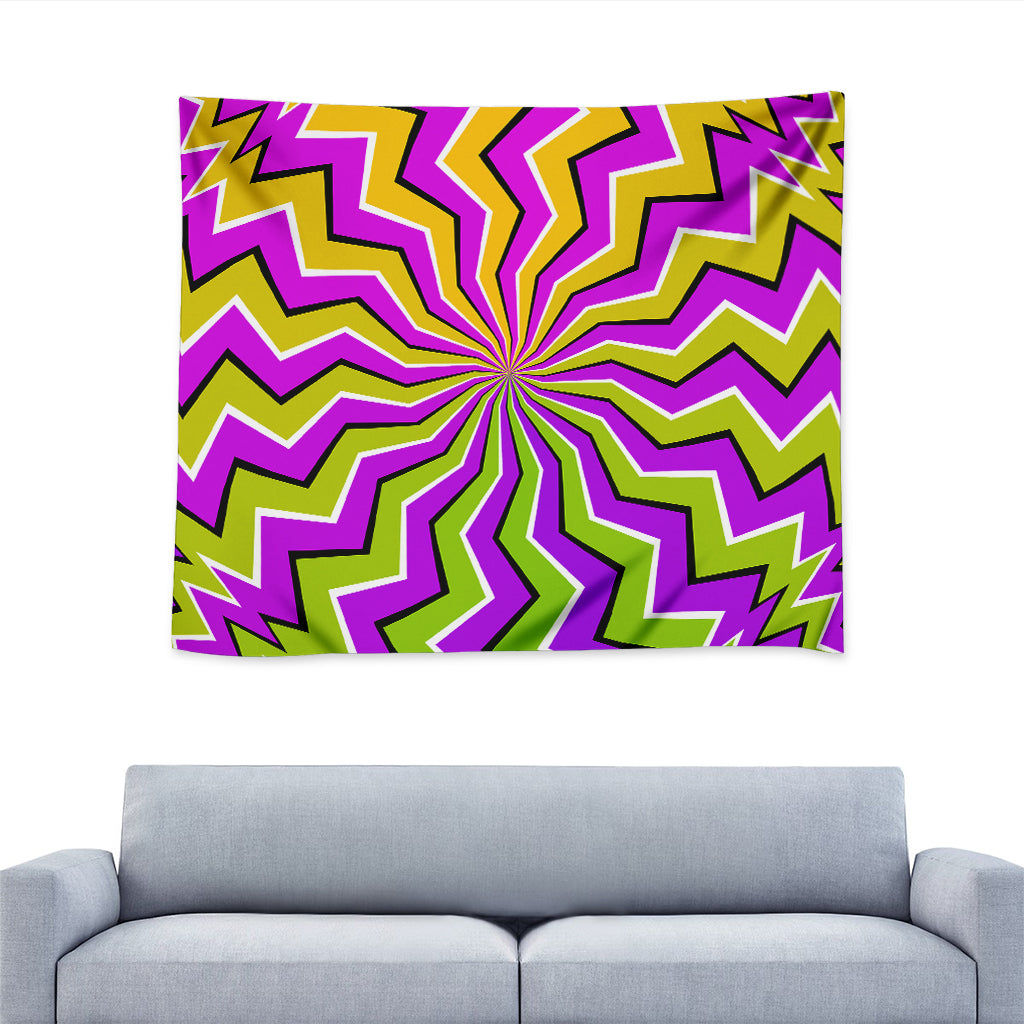Colorful Dizzy Moving Optical Illusion Tapestry