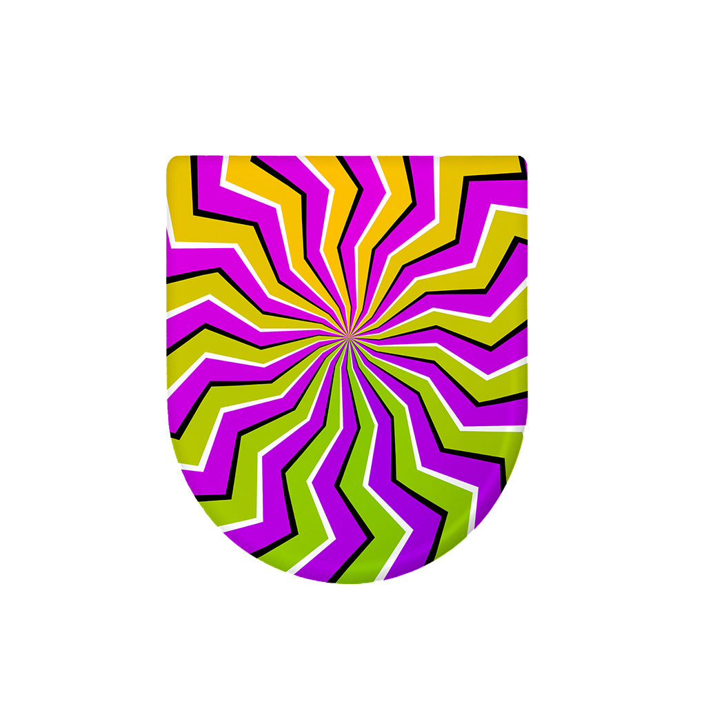 Colorful Dizzy Moving Optical Illusion Toilet Lid Cover