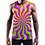 Colorful Dizzy Moving Optical Illusion Training Tank Top