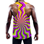 Colorful Dizzy Moving Optical Illusion Training Tank Top