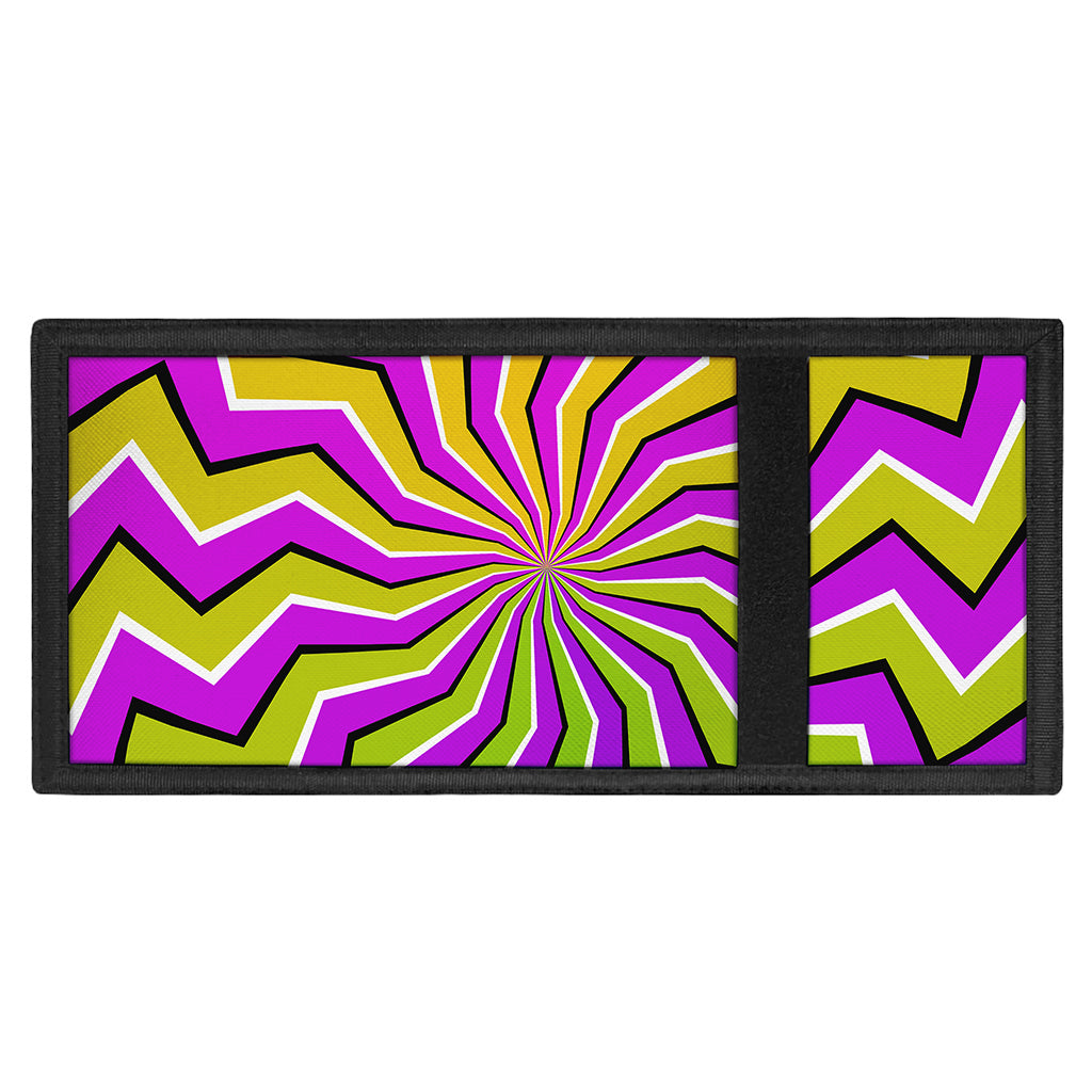 Colorful Dizzy Moving Optical Illusion Trifold Wallet