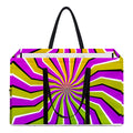 Colorful Dizzy Moving Optical Illusion Utility Tote Bag