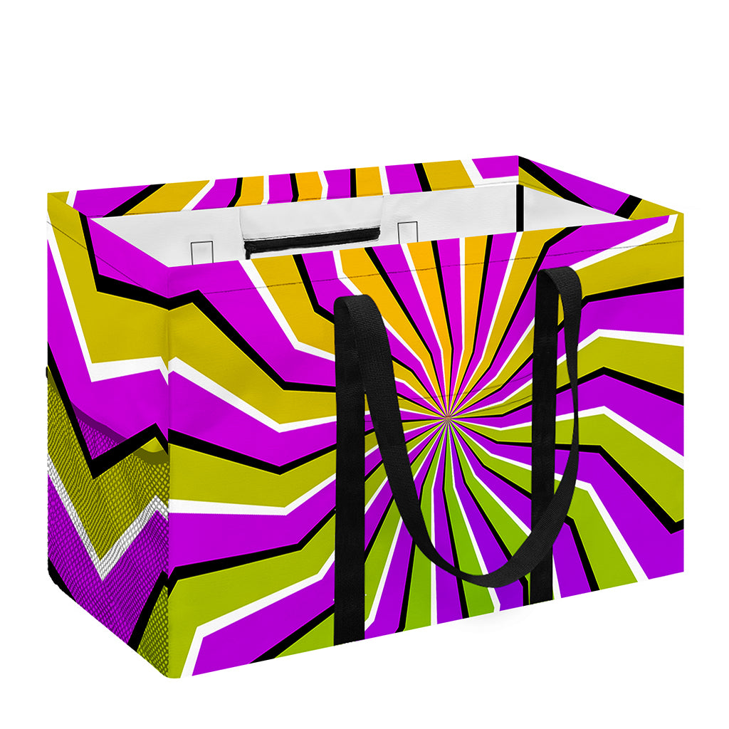 Colorful Dizzy Moving Optical Illusion Utility Tote Bag