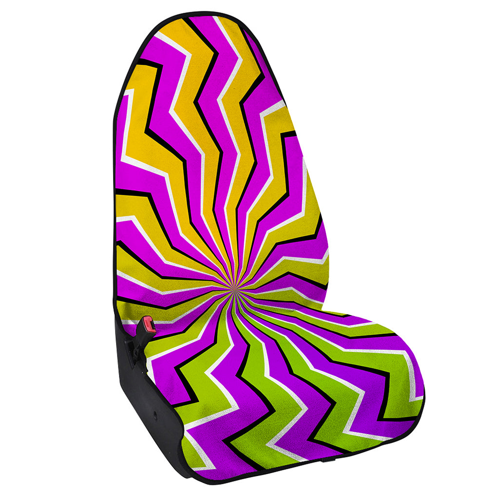 Colorful Dizzy Moving Optical Illusion Waterproof Car Seat Cover