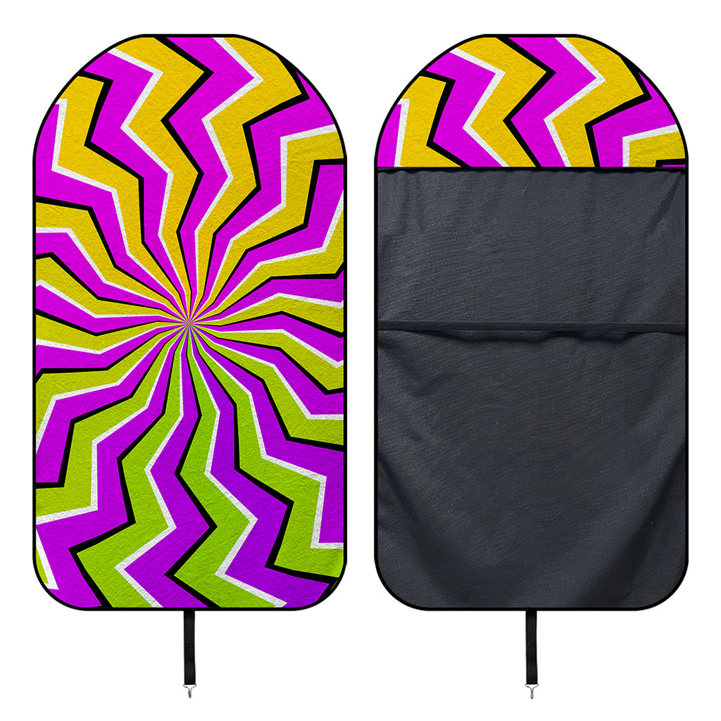 Colorful Dizzy Moving Optical Illusion Waterproof Car Seat Cover