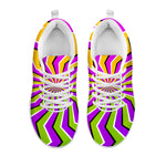 Colorful Dizzy Moving Optical Illusion White Running Shoes