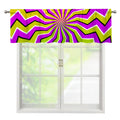 Colorful Dizzy Moving Optical Illusion Window Valance