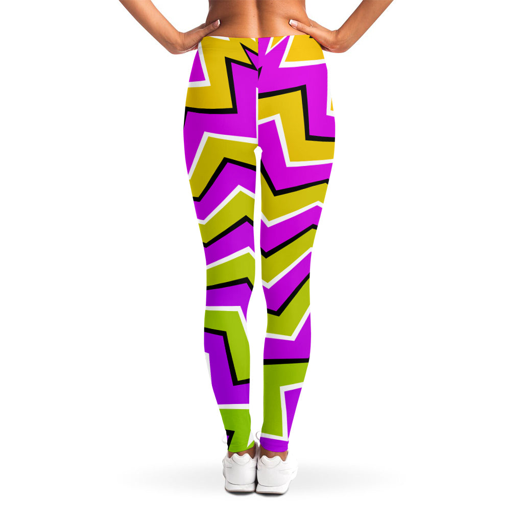 Colorful Dizzy Moving Optical Illusion Women's Leggings