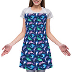 Colorful Dolphin Pattern Print Adjustable Apron
