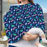 Colorful Dolphin Pattern Print Baby Seat Cover