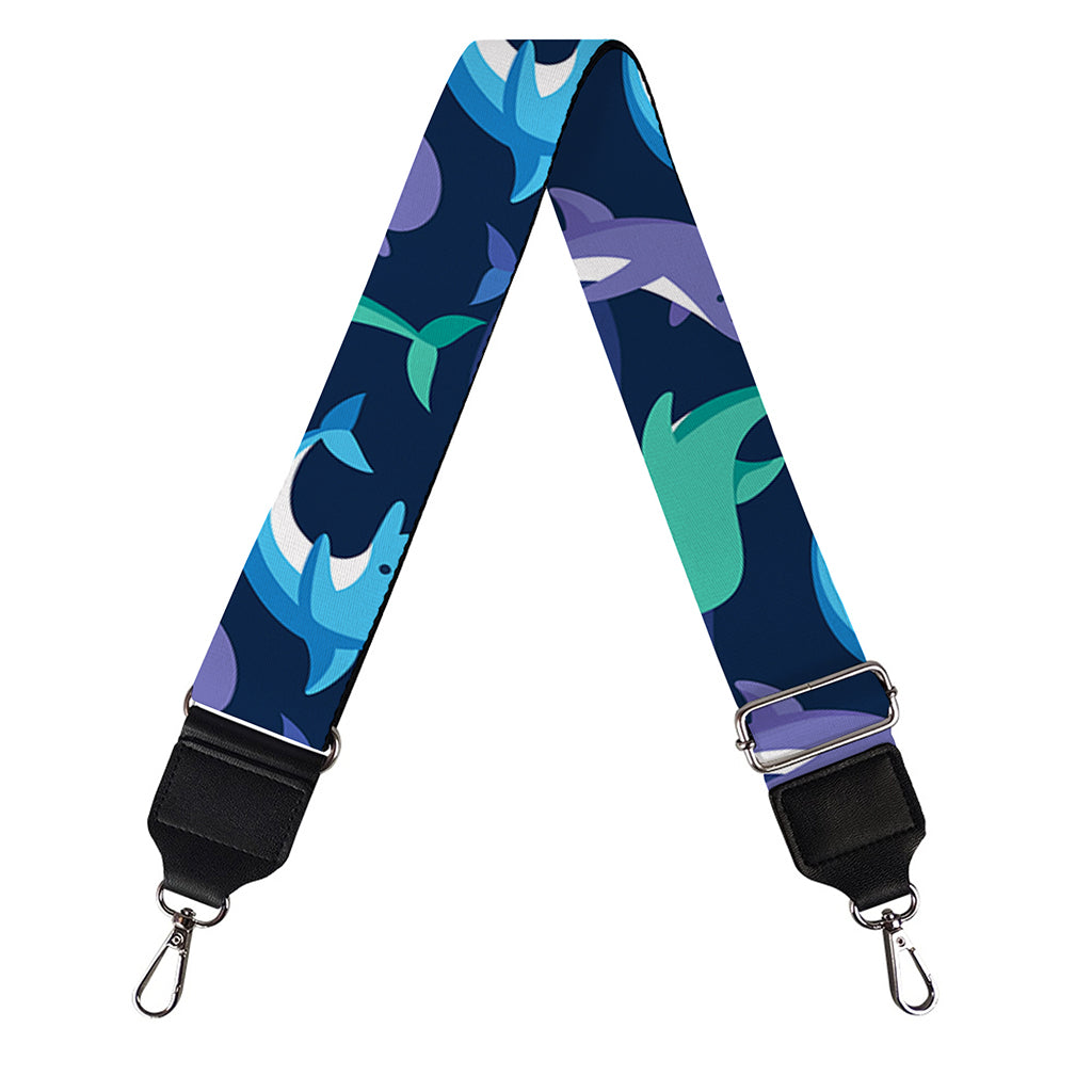 Colorful Dolphin Pattern Print Bag Strap