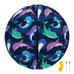 Colorful Dolphin Pattern Print Basketball