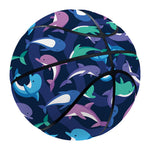 Colorful Dolphin Pattern Print Basketball