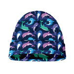 Colorful Dolphin Pattern Print Beanie