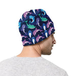 Colorful Dolphin Pattern Print Beanie