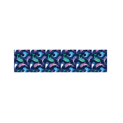 Colorful Dolphin Pattern Print Bed Runner