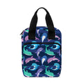 Colorful Dolphin Pattern Print Bible Tote Bag