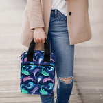 Colorful Dolphin Pattern Print Bible Tote Bag