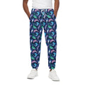 Colorful Dolphin Pattern Print Cotton Sweatpants