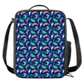 Colorful Dolphin Pattern Print Crossbody Lunch Bag