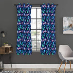 Colorful Dolphin Pattern Print Curtain