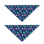 Colorful Dolphin Pattern Print Dog Bandana