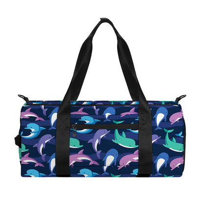 Colorful Dolphin Pattern Print Gym Bag