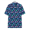 Colorful Dolphin Pattern Print Hawaiian Shirt