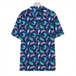 Colorful Dolphin Pattern Print Hawaiian Shirt