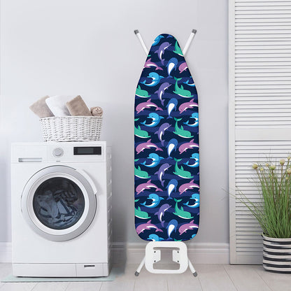 Colorful Dolphin Pattern Print Ironing Board Cover