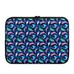 Colorful Dolphin Pattern Print Laptop Sleeve