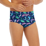Colorful Dolphin Pattern Print Men's Briefs