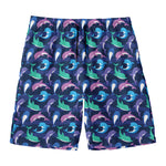 Colorful Dolphin Pattern Print Men's Swim Trunks