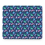 Colorful Dolphin Pattern Print Mouse Pad
