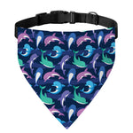 Colorful Dolphin Pattern Print Over The Collar Dog Bandana