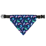 Colorful Dolphin Pattern Print Over The Collar Dog Bandana