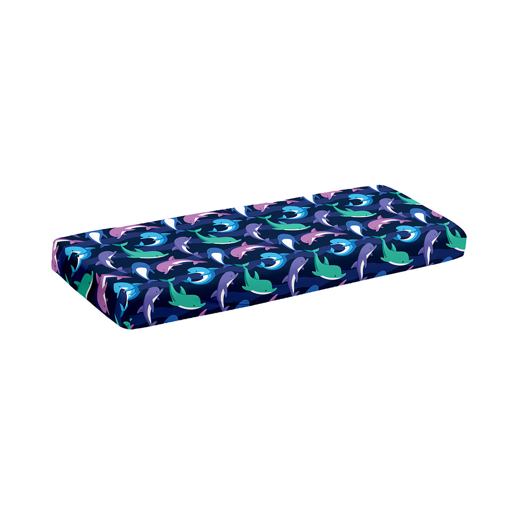 Colorful Dolphin Pattern Print Piano Keyboard Cover