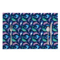 Colorful Dolphin Pattern Print Placemat