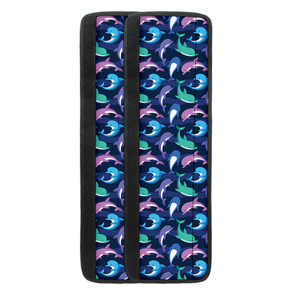 Colorful Dolphin Pattern Print Refrigerator Handle Covers