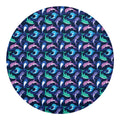 Colorful Dolphin Pattern Print Round Blanket