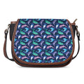 Colorful Dolphin Pattern Print Saddle Bag