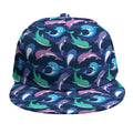 Colorful Dolphin Pattern Print Snapback Cap