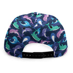 Colorful Dolphin Pattern Print Snapback Cap