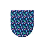 Colorful Dolphin Pattern Print Toilet Lid Cover