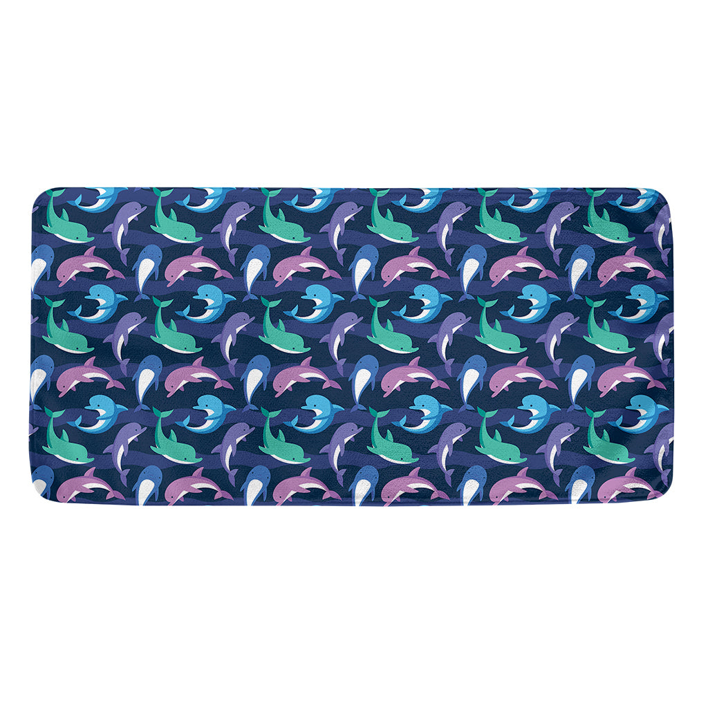 Colorful Dolphin Pattern Print Towel